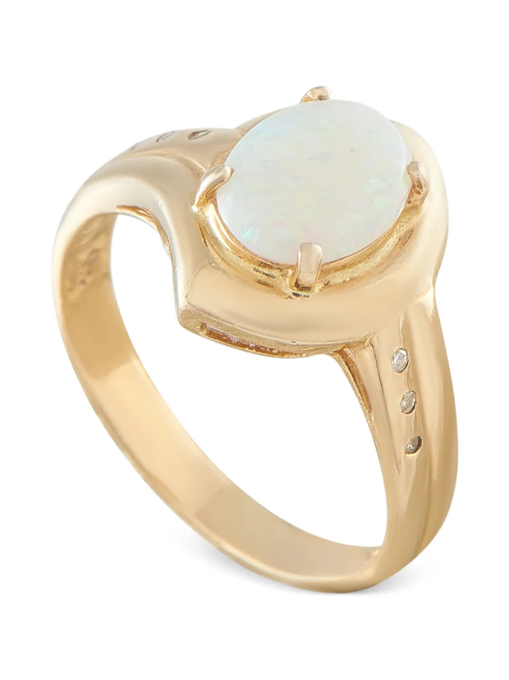 LB Exclusive opal and diamond ring - Gold