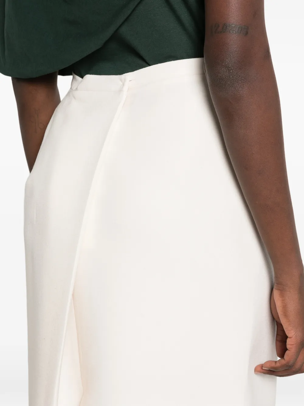 Magda Butrym high-waisted pencil skirt Beige
