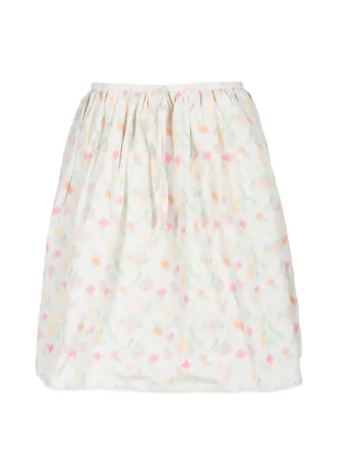 Bernadette vestido corto Babydoll fruncido con estampado floral