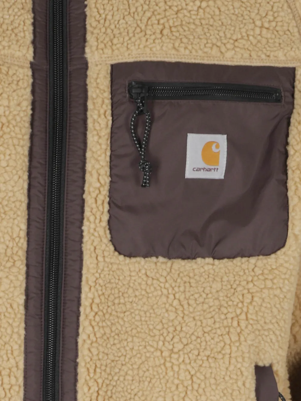 Carhartt WIP Prentis jack met fleecetextuur Beige