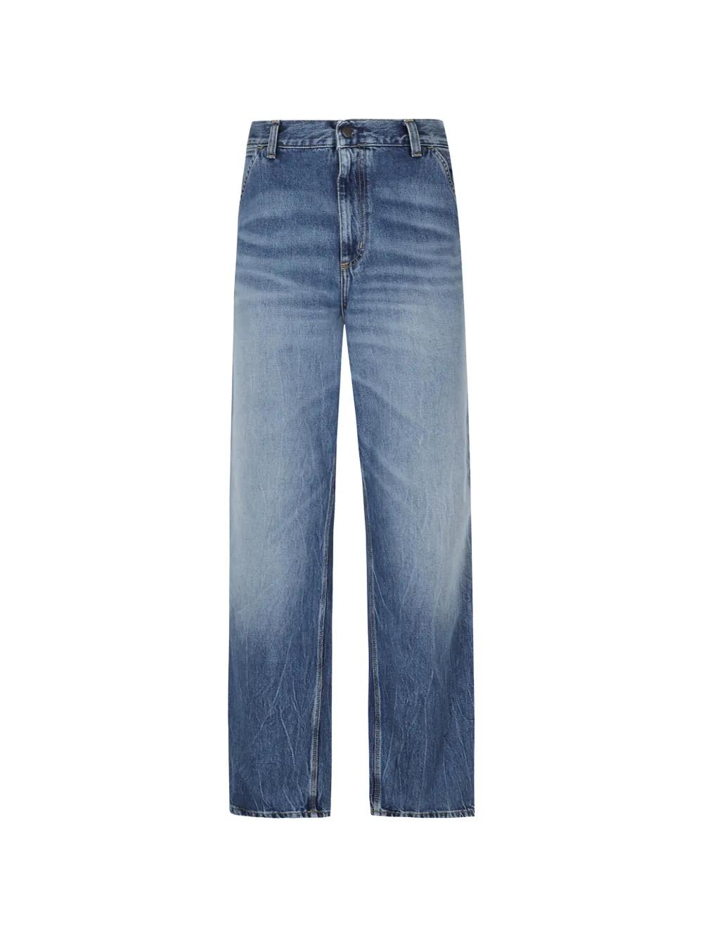 Carhartt WIP Single Knee used-effect jeans - Blu