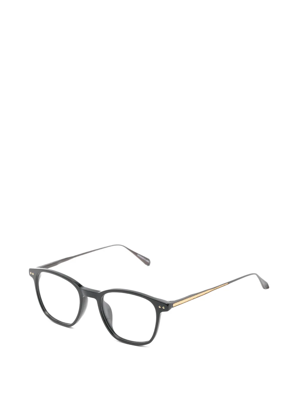 Linda Farrow Micky rectangle-frame glasses Zwart