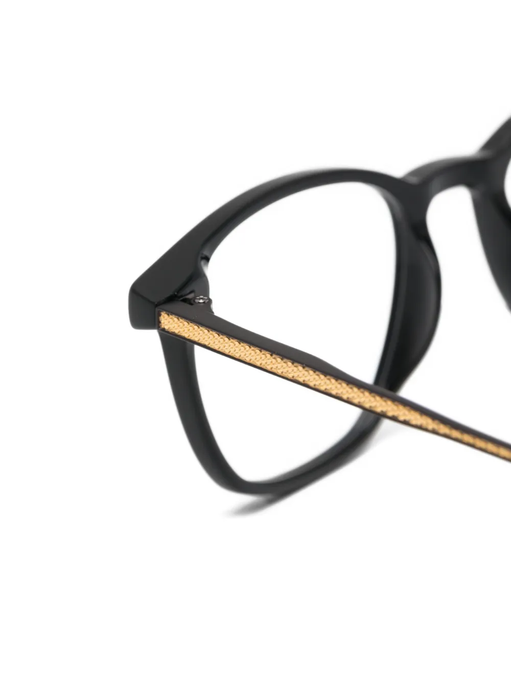 Linda Farrow Micky rectangle-frame glasses Zwart