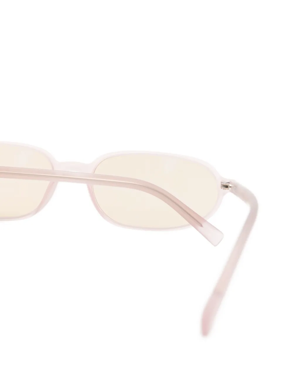 Jacquemus Zonnebril met ovalen montuur Roze