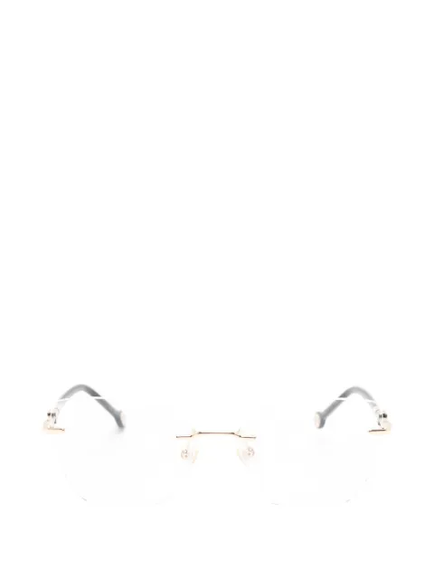 Carolina Herrera lunettes de vue sans monture à forme papillon