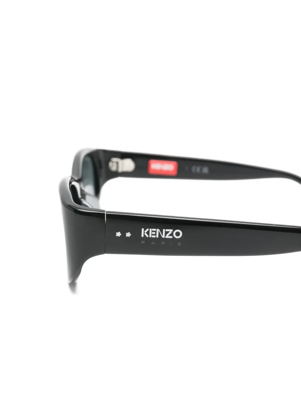 Kenzo Boke Flower zonnebril met vierkant montuur Zwart
