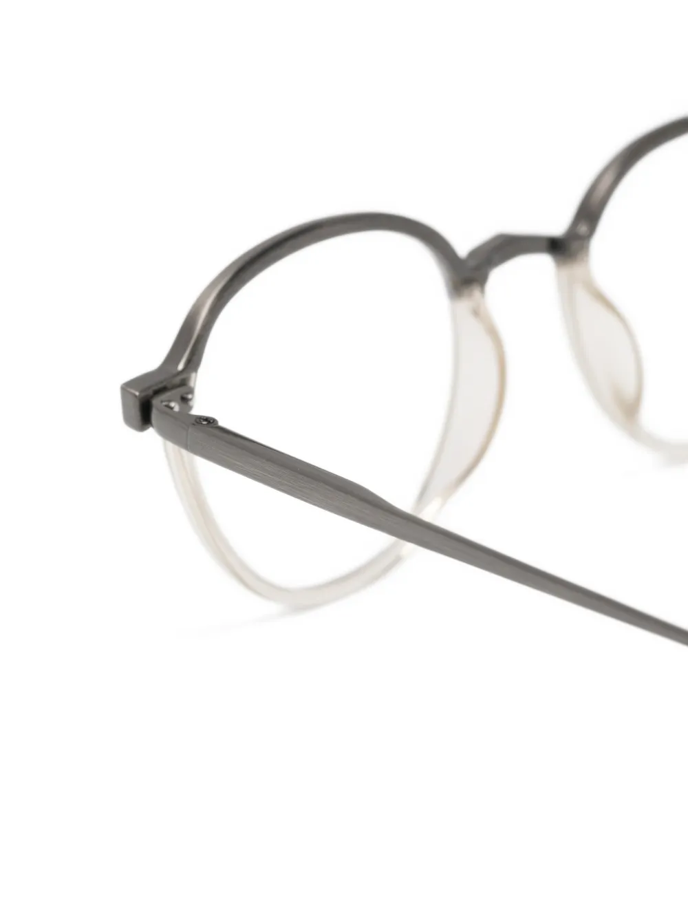 Linda Farrow Devon round-frame glasses Zilver