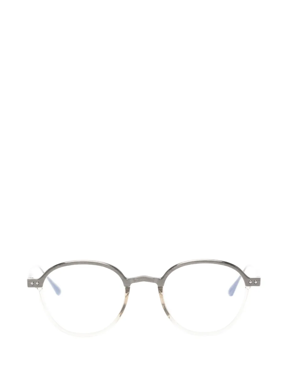 Linda Farrow Devon round-frame glasses Zilver