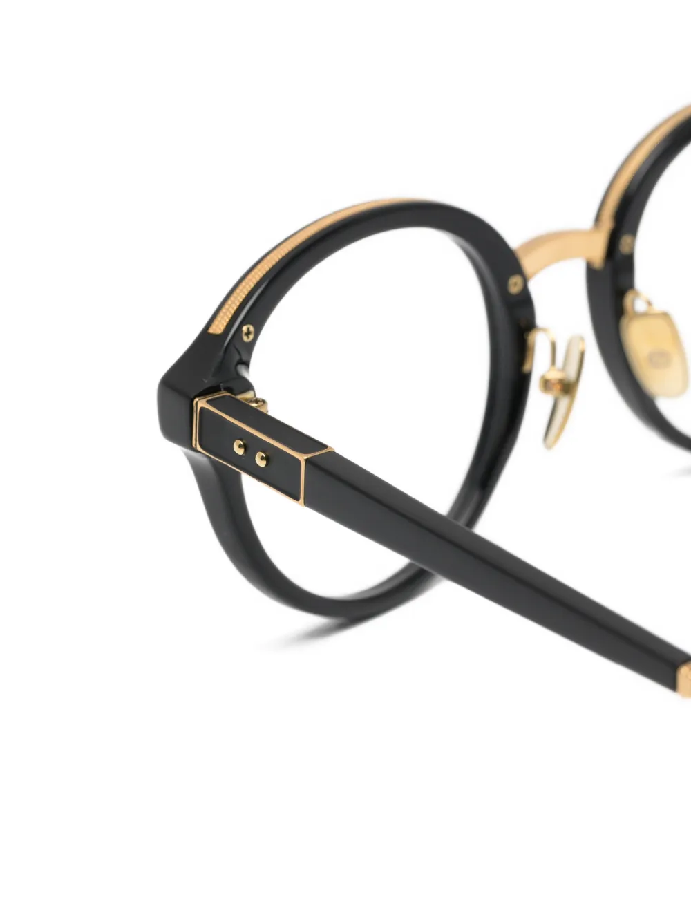Linda Farrow Curtis round-frame glasses Zwart