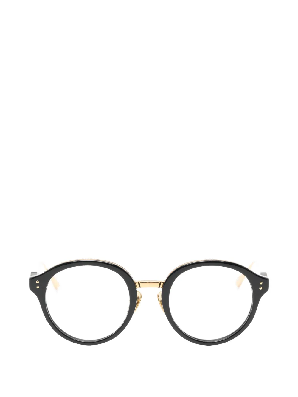 Linda Farrow Curtis round-frame glasses Zwart