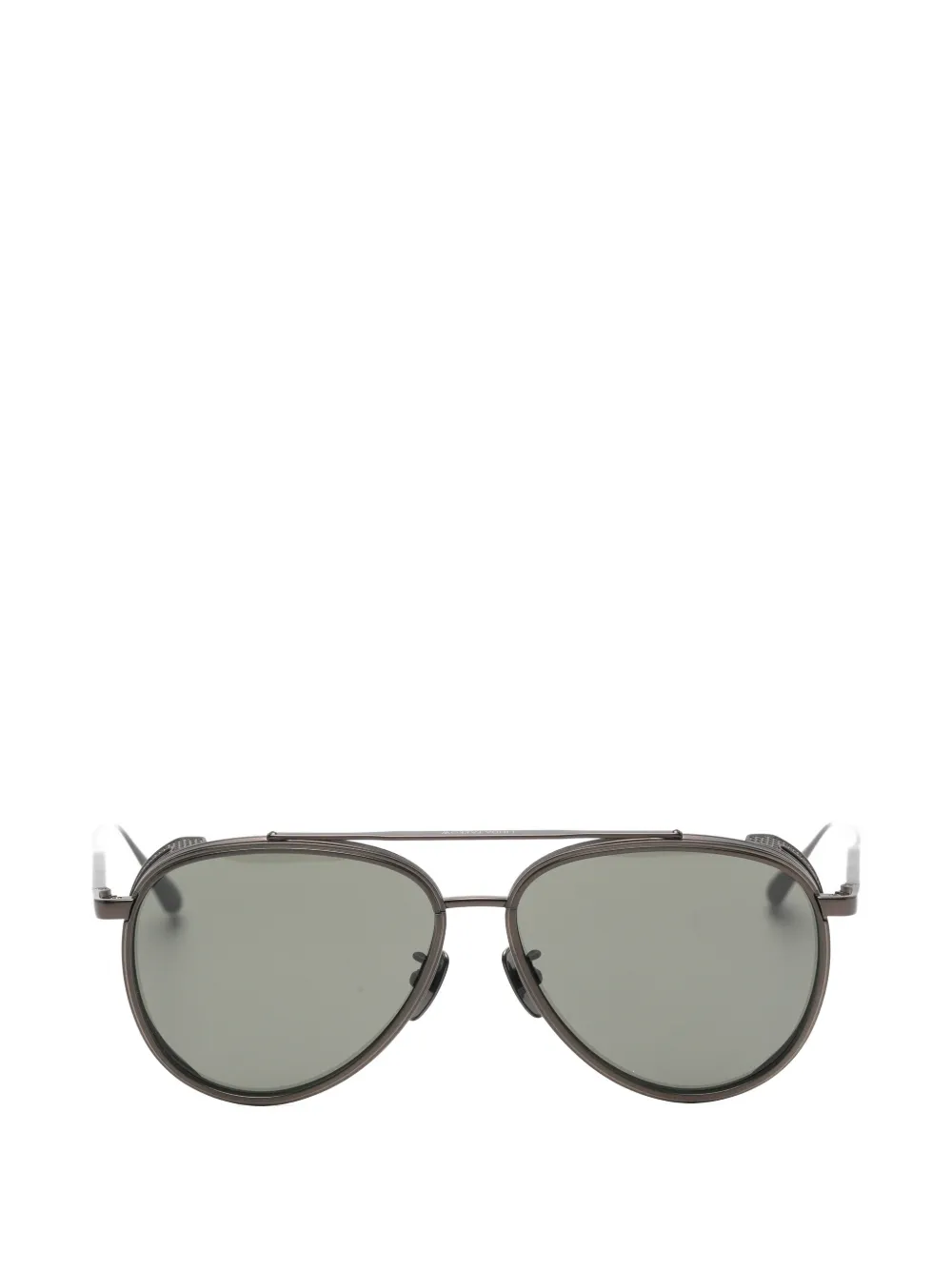 Linda Farrow Cortes pilot-frame sunglasses - Braun