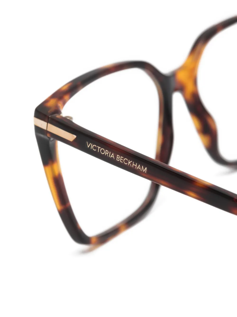 Victoria Beckham Eyewear tortoiseshell-effect square-frame glasses Bruin