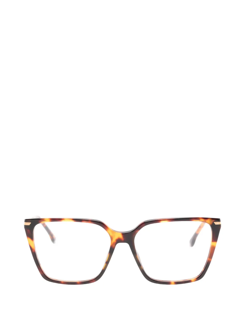 Victoria Beckham Eyewear tortoiseshell-effect square-frame glasses Bruin