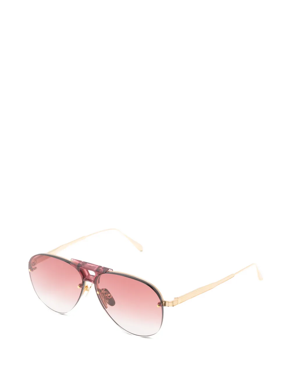 Linda Farrow Taya pilot sunglasses Roze