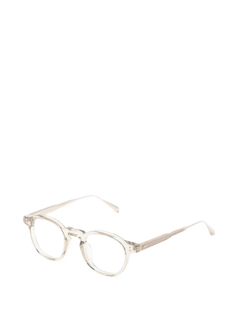 Linda Farrow Heath bril met rond montuur Beige