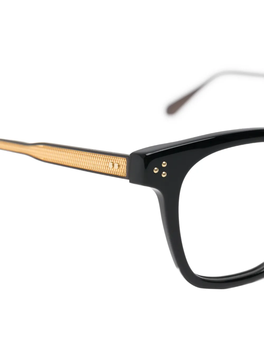 Linda Farrow Evans rectangle-frame glasses Zwart