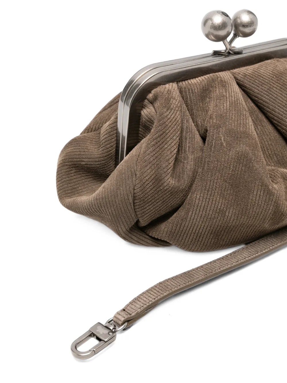 Weekend Max Mara Pasticcino clutch met ribfluweel-effect Bruin