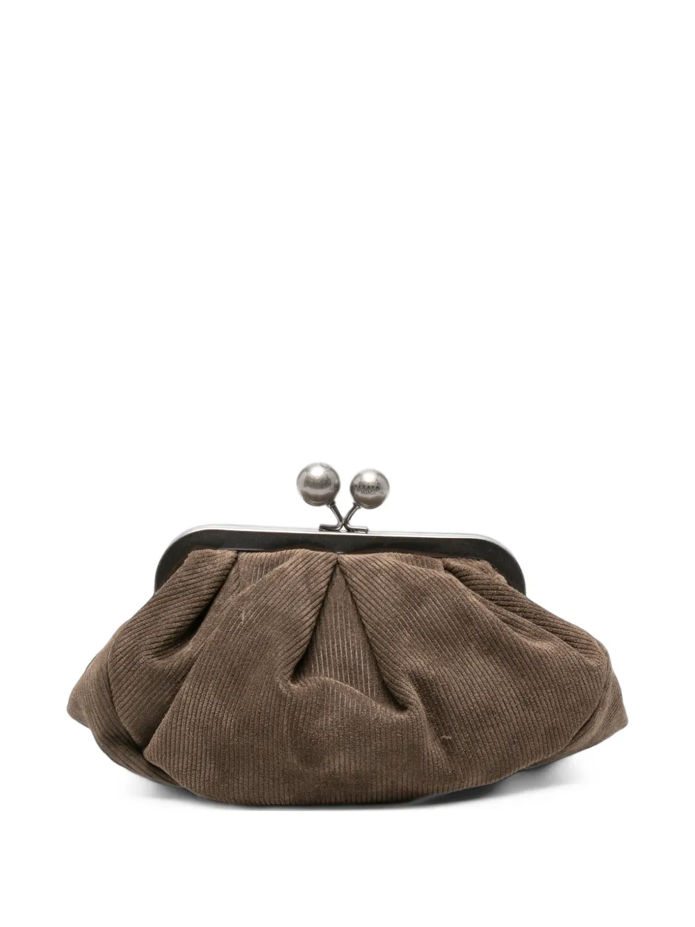 Weekend Max Mara Pasticcino corduroy-effect clutch bag - Braun