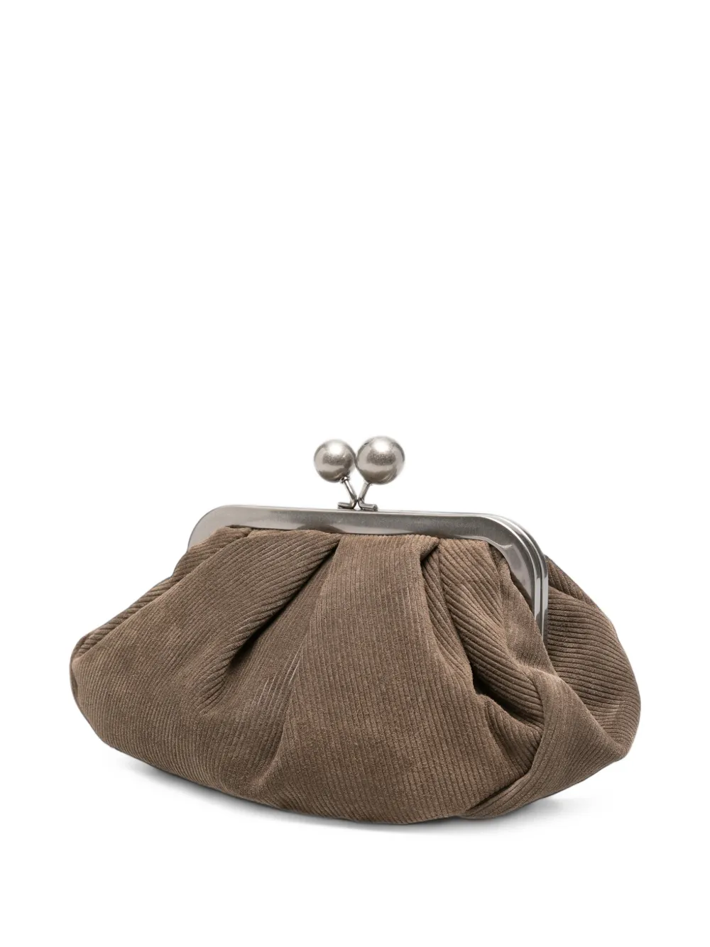 Weekend Max Mara Pasticcino clutch met ribfluweel-effect Bruin