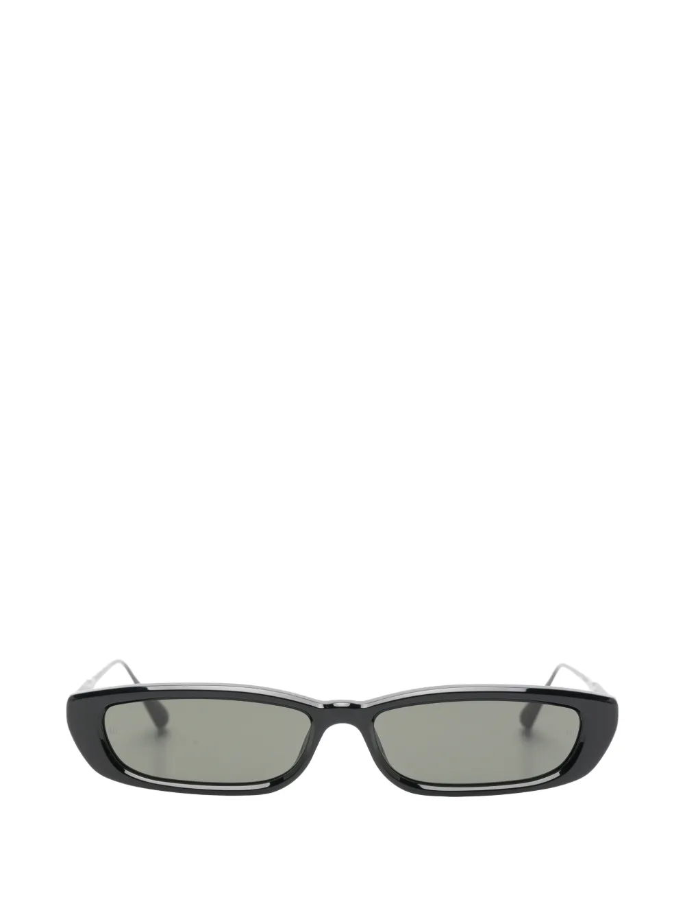 Linda Farrow Darya rectangle-frame sunglasses Zwart