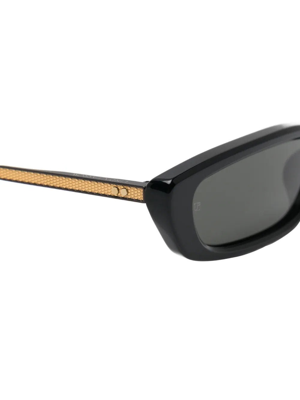 Linda Farrow Darya rectangle-frame sunglasses Zwart