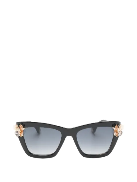 Carolina Herrera flower-embellished square-frame sunglasses