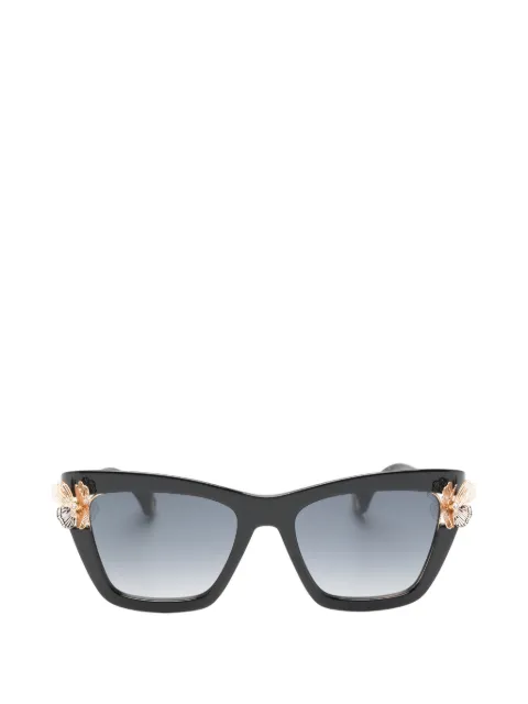 Carolina Herrera flower-embellished square-frame sunglasses