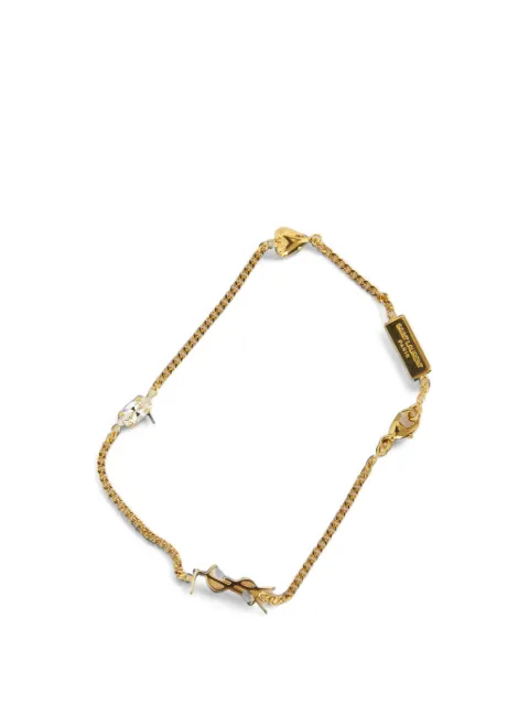 Saint Laurent Cassandre crystal bracelet