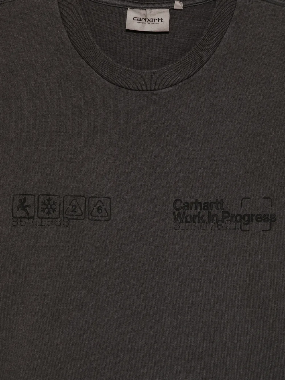 Carhartt WIP Katoenen T-shirt met logoprint Grijs