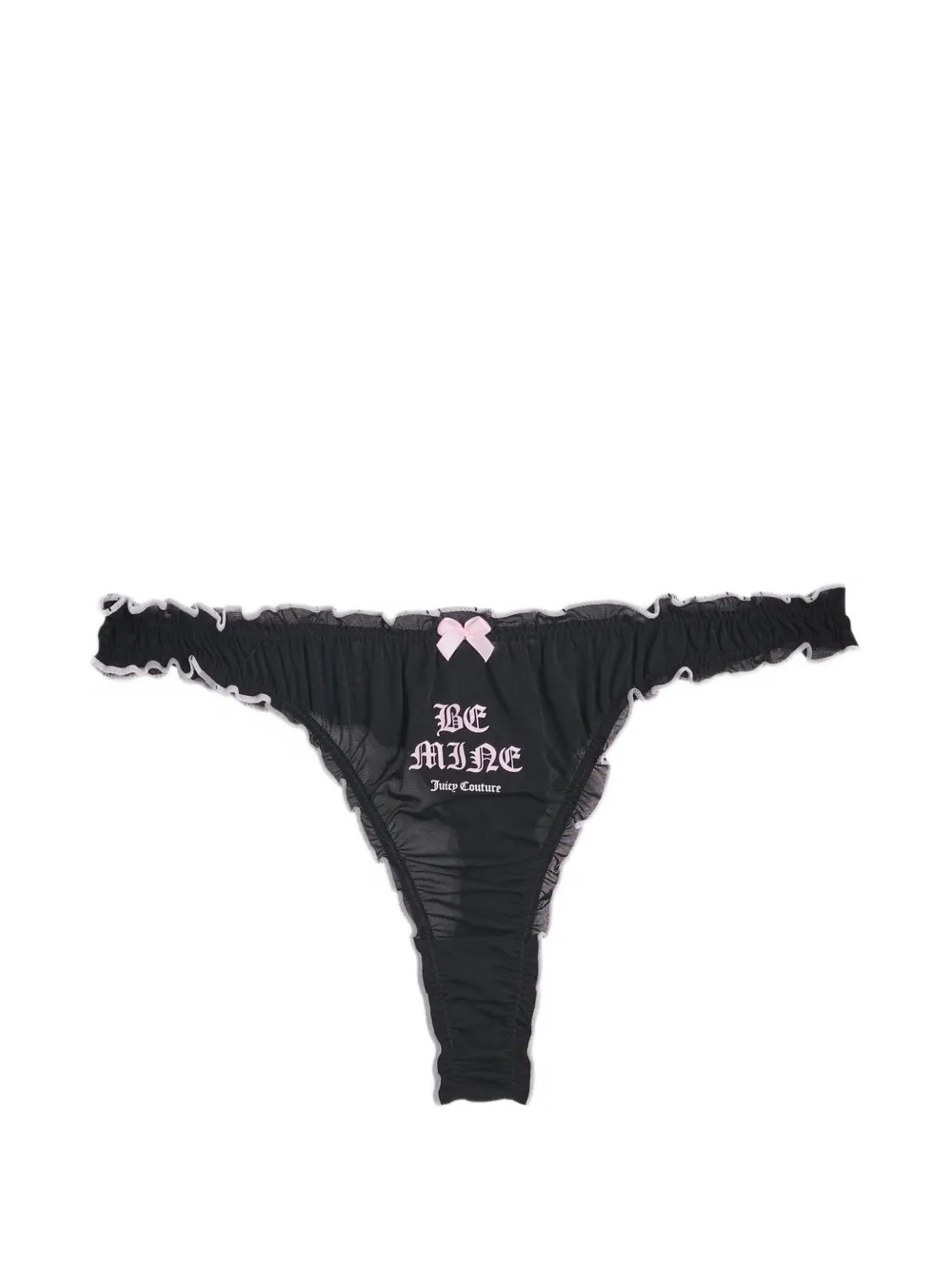 Juicy Couture Drie mesh strings met ruches Bruin