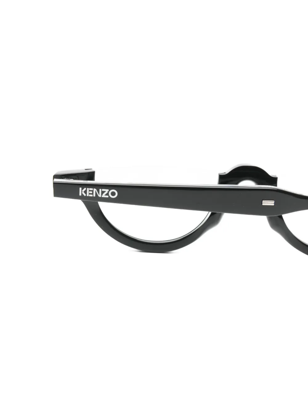 Kenzo Weave zonnebril met rond montuur Zwart