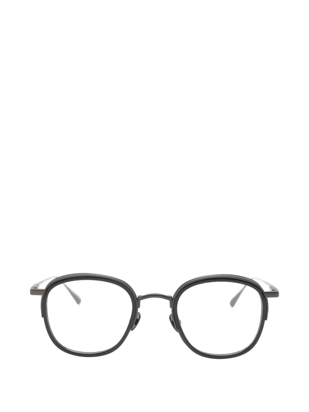 Linda Farrow Aldrin round-frame glasses Zwart
