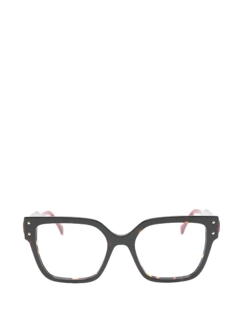 Carolina Herrera Eckige Brille in Schildpattoptik