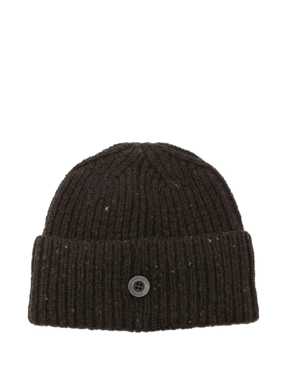 Carhartt WIP Anglistic ribgebreide muts met spikkels Bruin