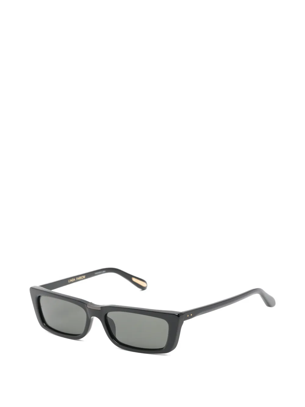 Linda Farrow Lucia rectangle-frame sunglasses Zwart