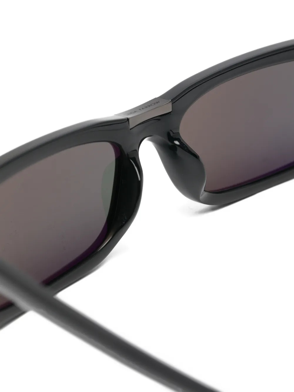 Linda Farrow Lucia rectangle-frame sunglasses Zwart