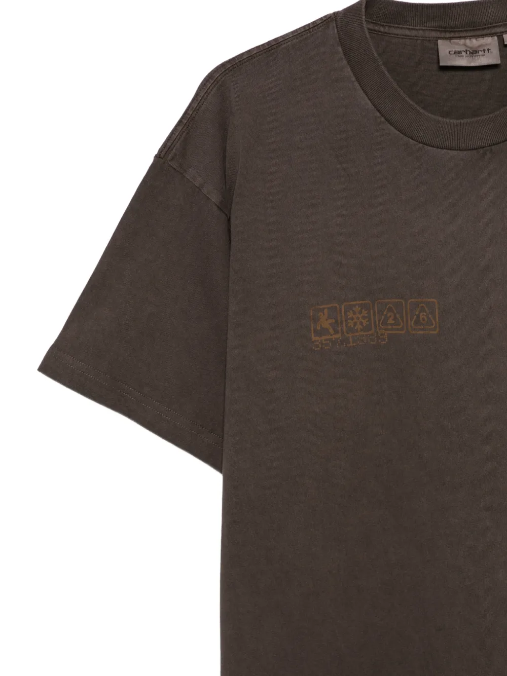 Carhartt WIP T-shirt met grafische print Bruin