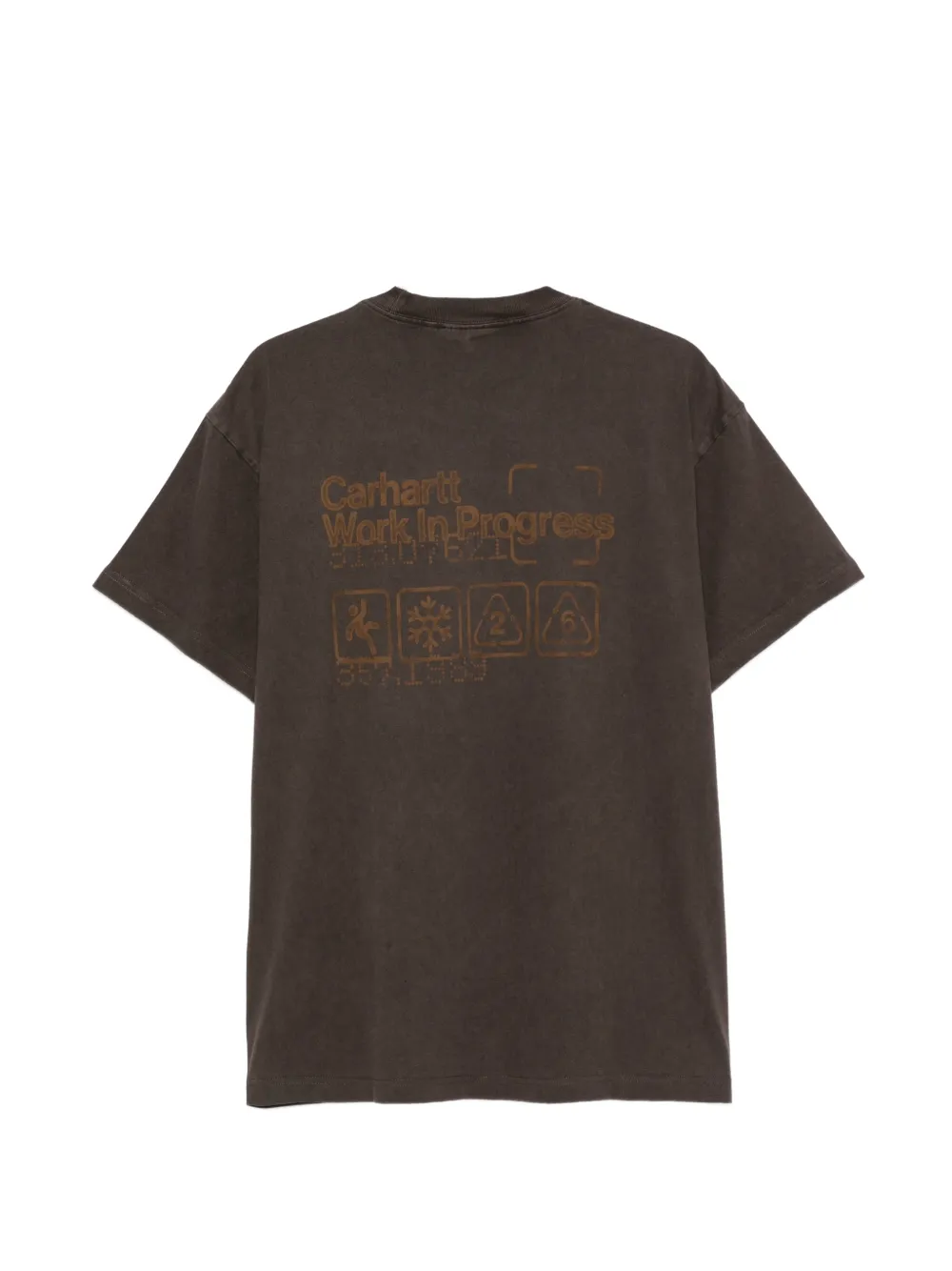 Carhartt WIP T-shirt met grafische print Bruin