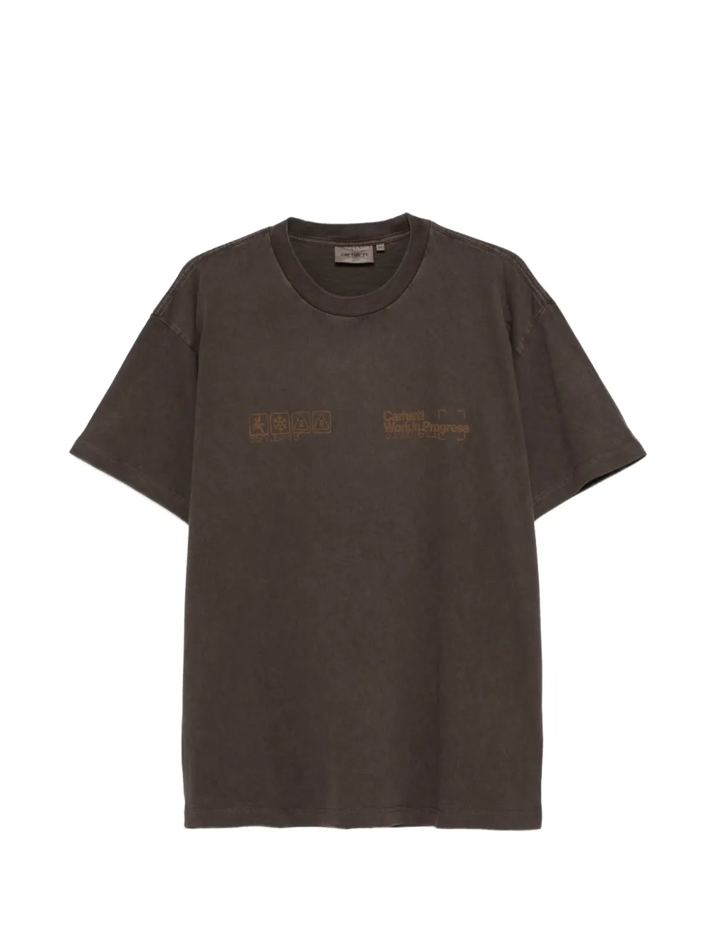 Carhartt WIP T-shirt met grafische print Bruin