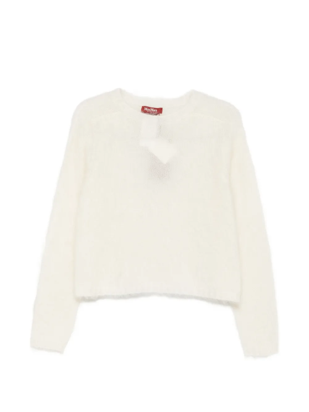 Max Mara brushed-knit sweater - Blanc Max Mara brushed-knit sweater - Blanc