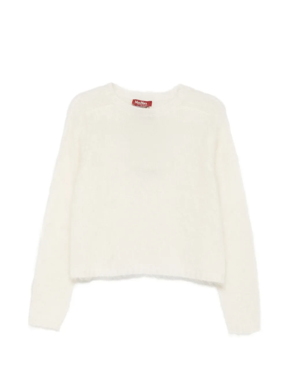 Max Mara brushed-knit sweater - Weiß