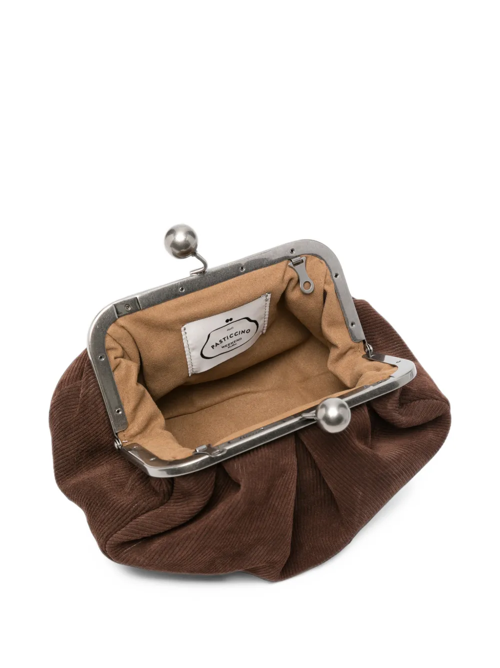 Weekend Max Mara Pasticcino nappaleren clutch Bruin