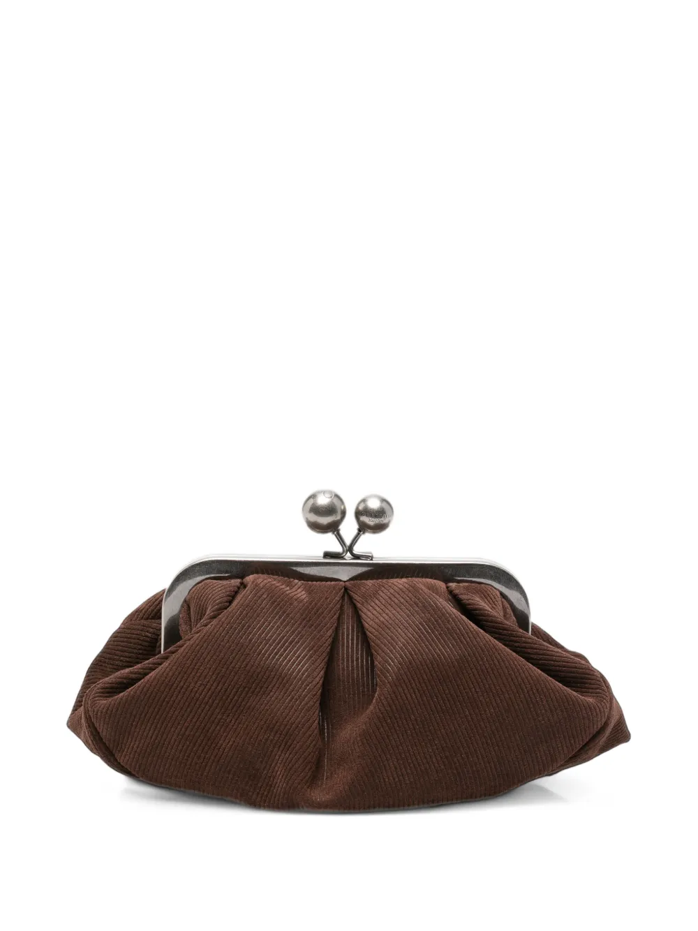 Weekend Max Mara Pasticcino leather clutch bag - Braun