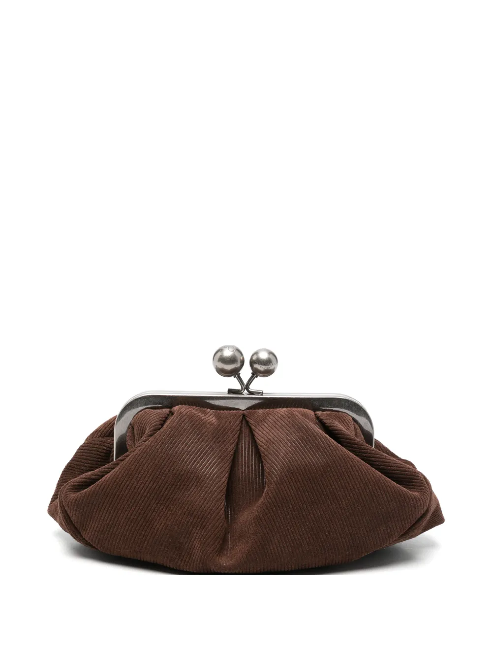 Weekend Max Mara Pasticcino leather clutch bag - Marrone
