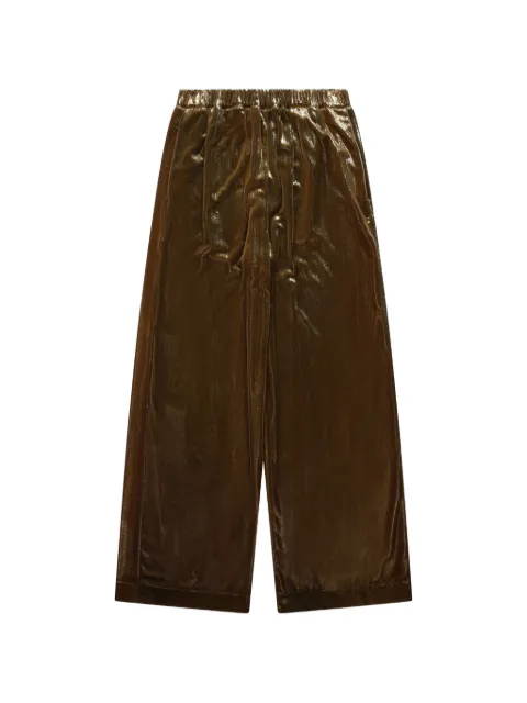 Alysi metallic-effect wide-leg trousers