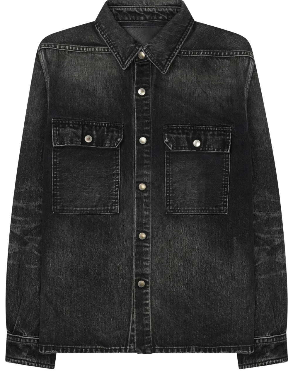 Rick Owens DRKSHDW cropped outershirt Zwart
