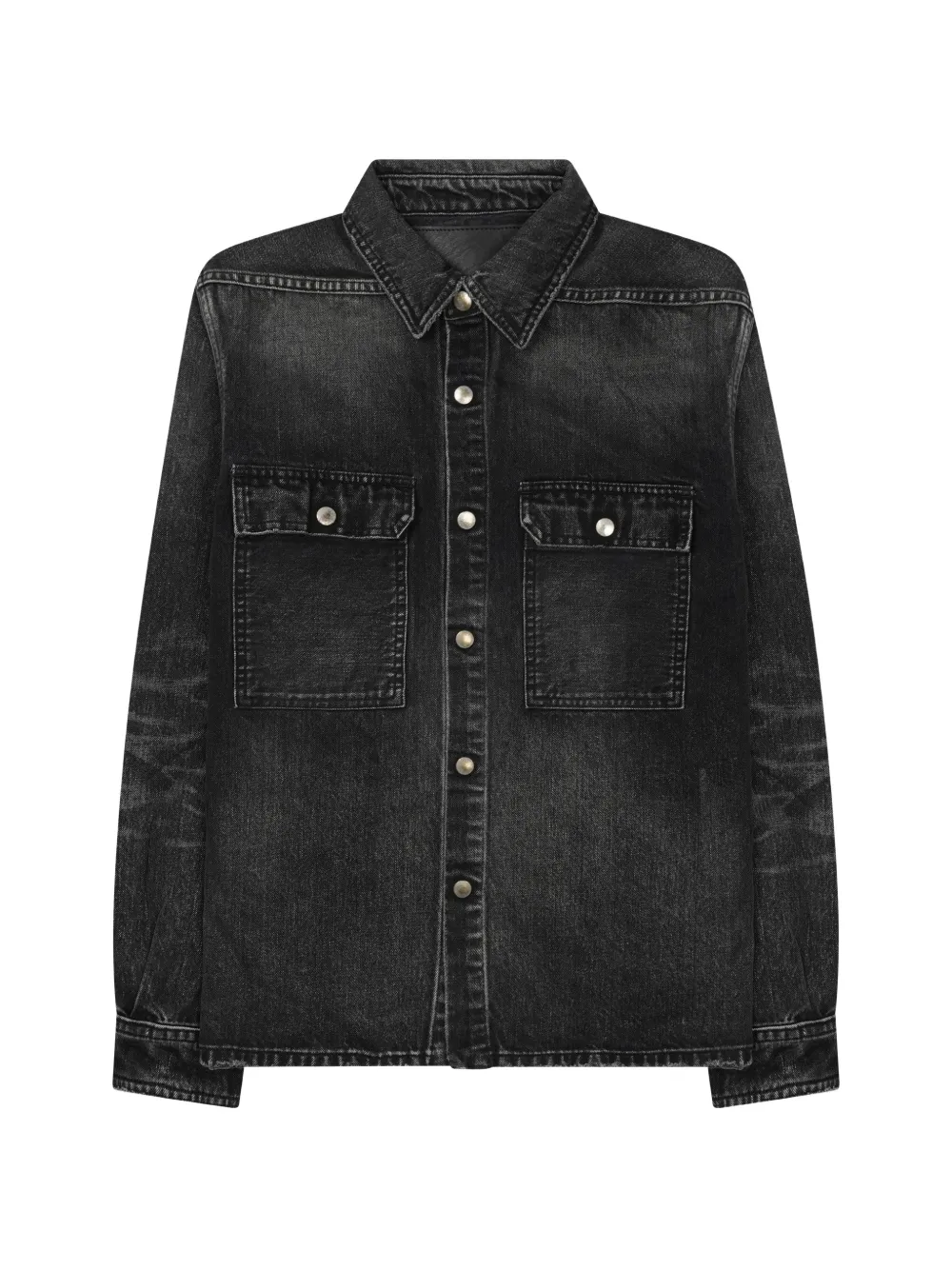 Rick Owens DRKSHDW cropped outershirt Zwart