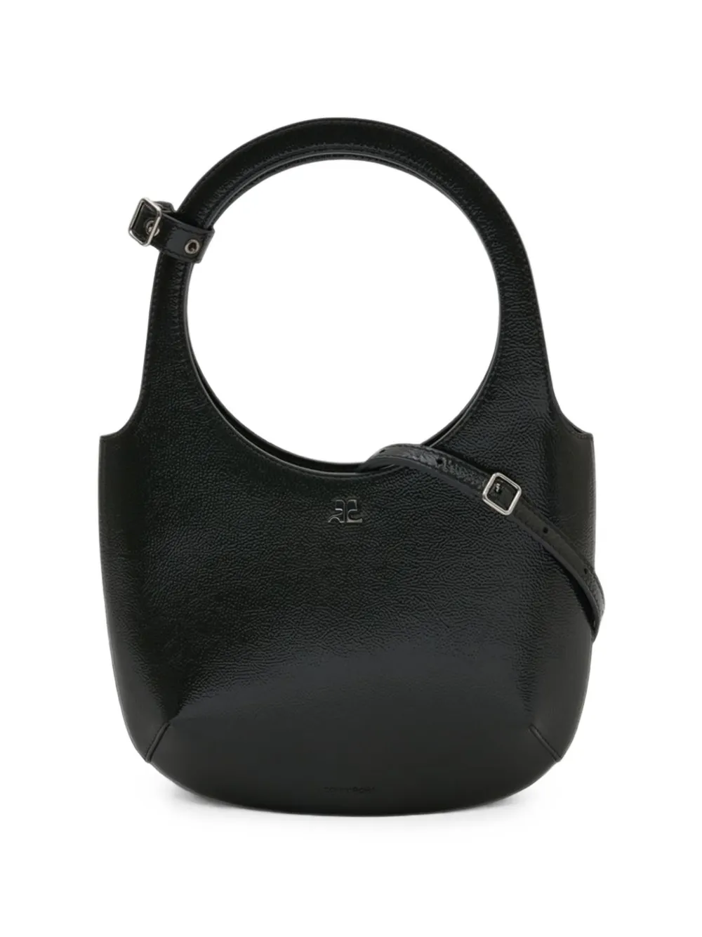 Courrèges sac cabas Holy en cuir grainé - Noir Courrèges sac cabas Holy en cuir grainé - Noir