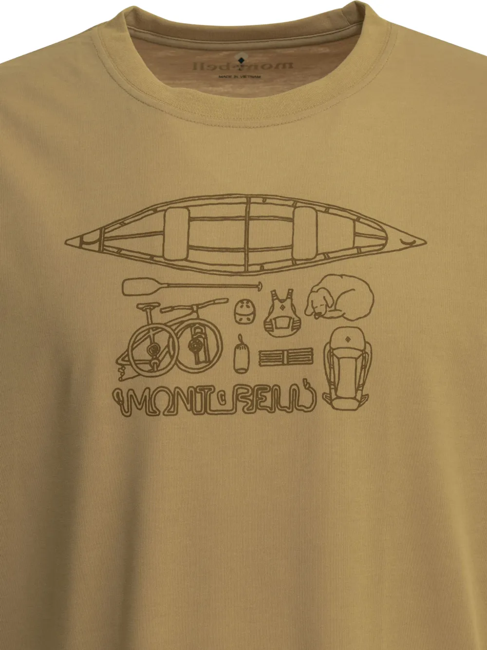 Montbell Graphic-print T-shirt In Brown