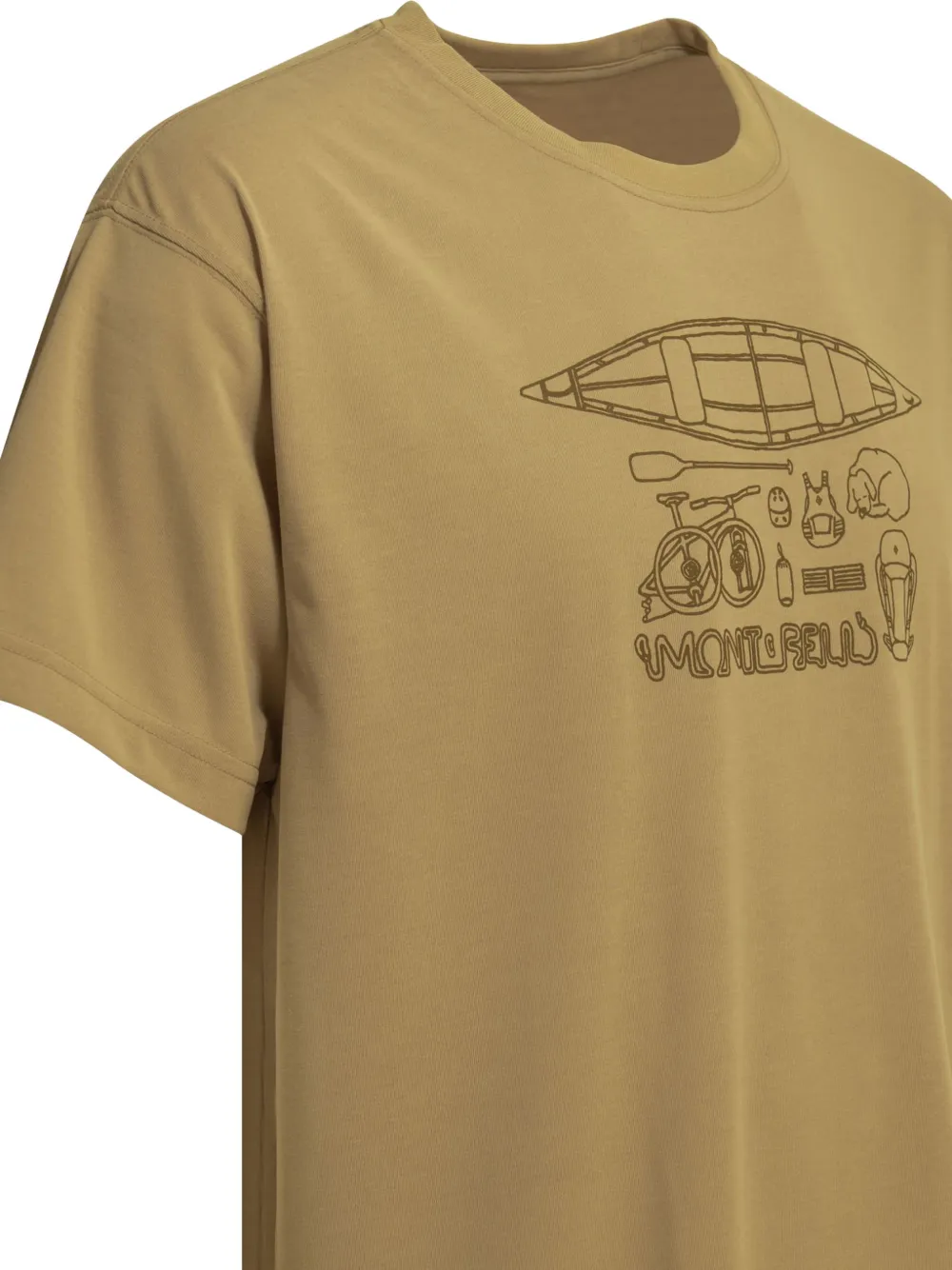 Montbell Graphic-print T-shirt In Brown